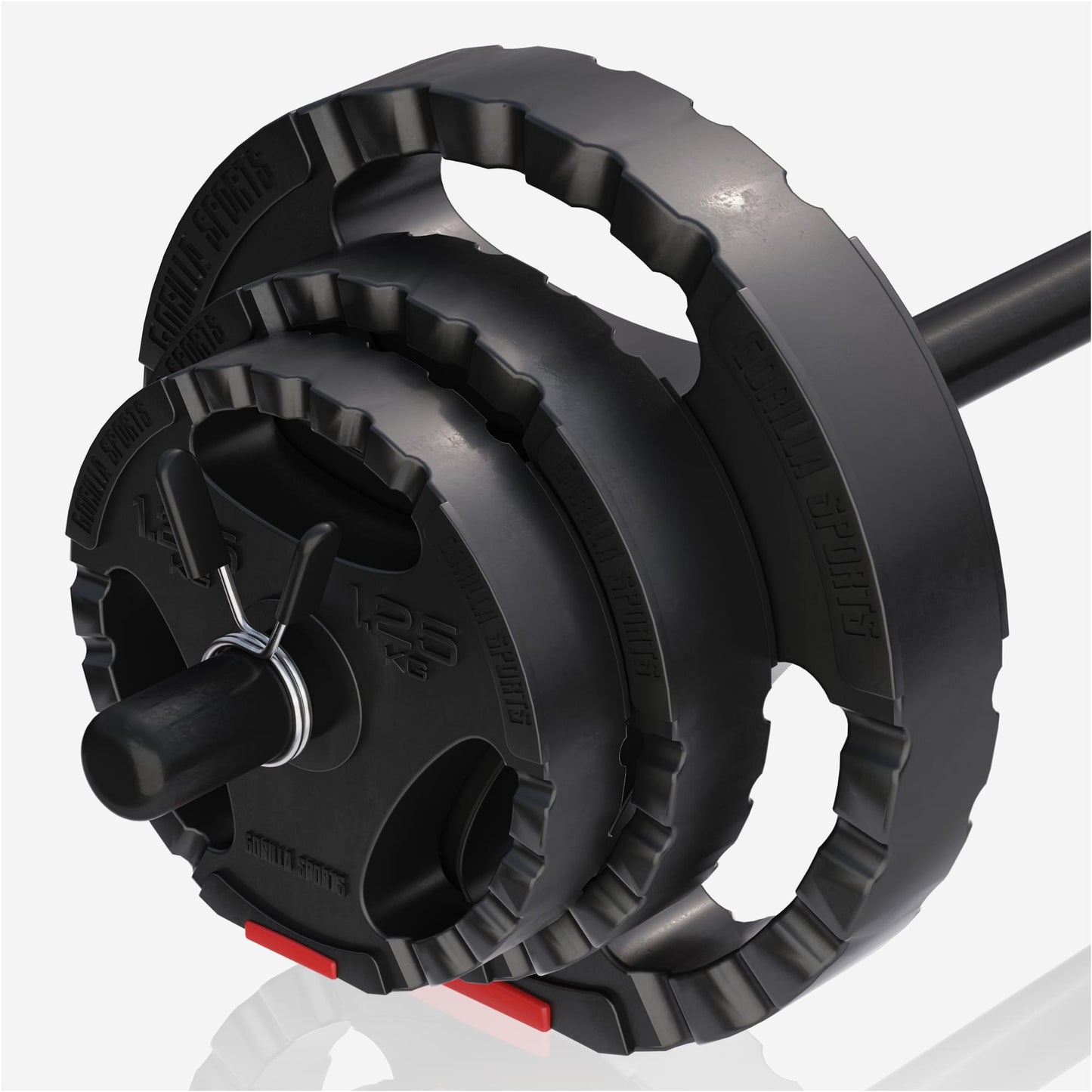 Langhantelset Aerobic Kunststoff Gripper 20 kg - Gorilla Sports Schweiz