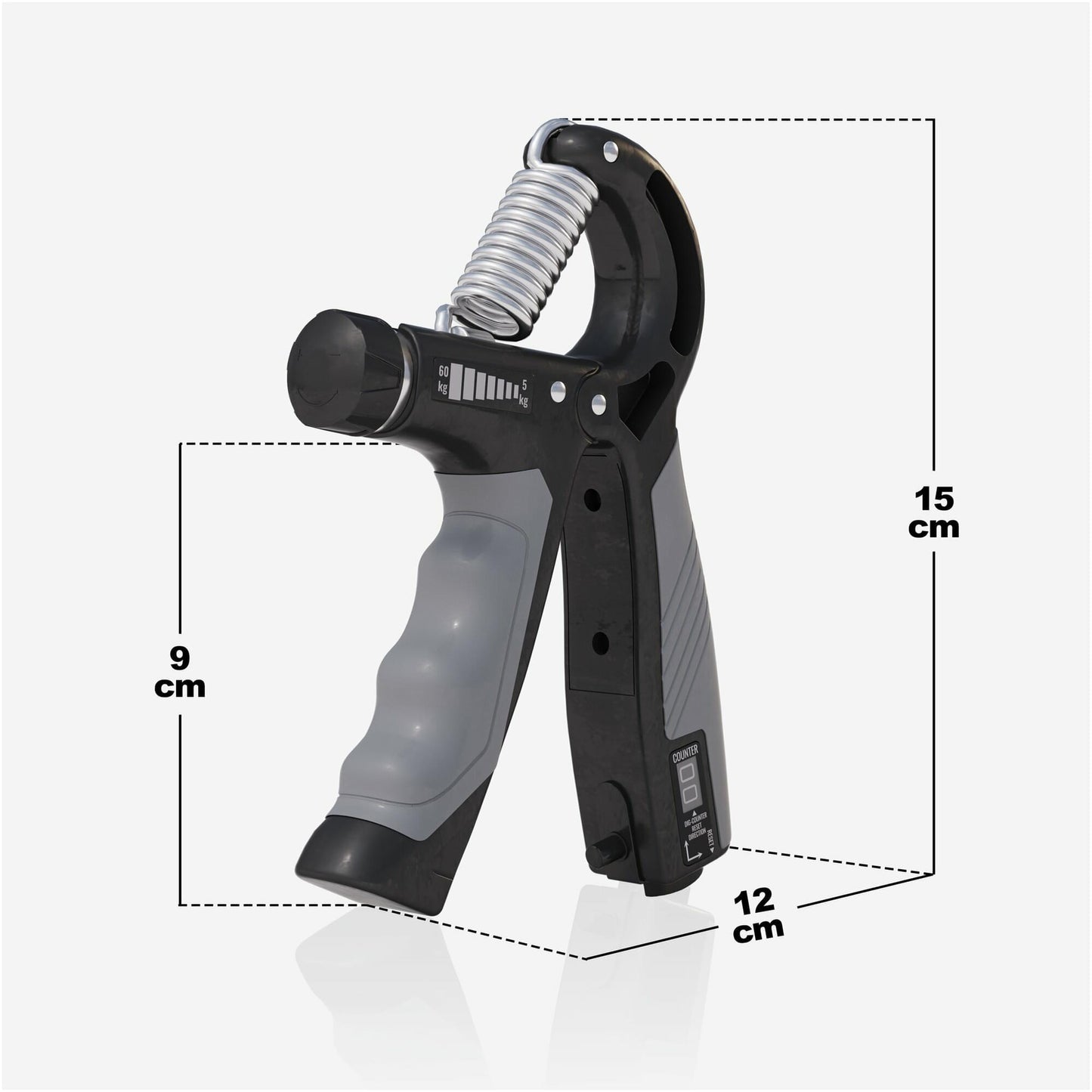 Hand Grip Fingerhantel verstellbar mit Zähler - Gorilla Sports Schweiz