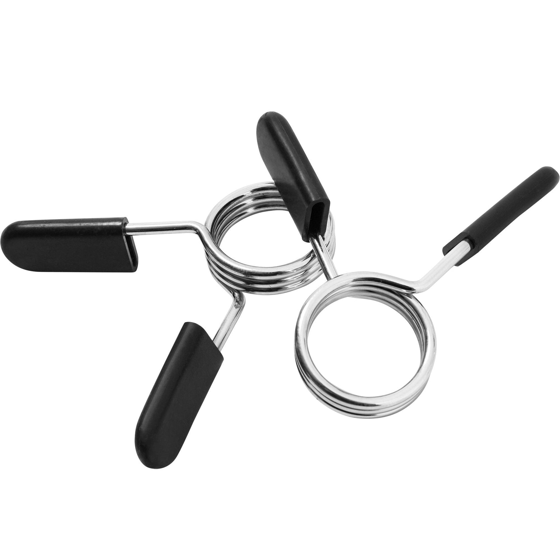 Kurzhanelstange Set 35 cm mit Federverschluss Chrom - Gorilla Sports Schweiz