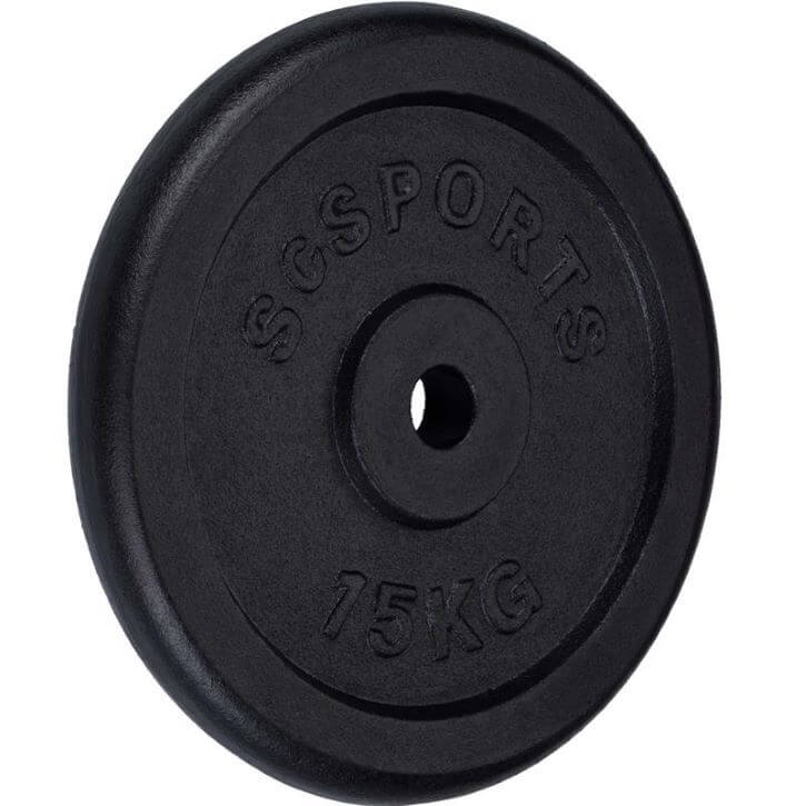 Hantelscheibenset Gusseisen 2x15 kg - Gorilla Sports Schweiz