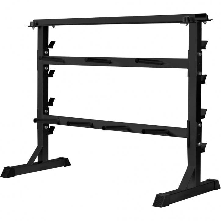 Scheibenständer Hantelständer Hantelablage 30/31mm silber/schwarz - Gorilla Sports Schweiz