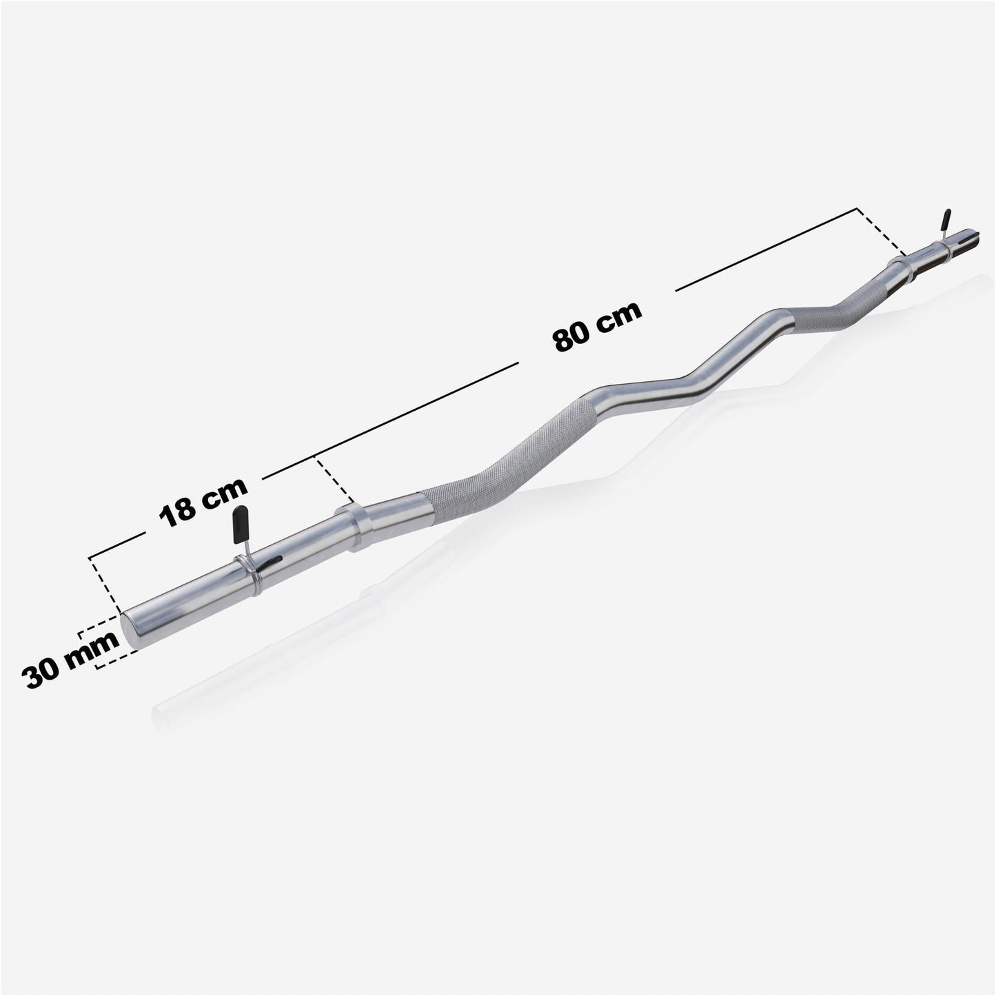 SZ-Curlstange 120 cm mit Federverschluss - Gorilla Sports Schweiz