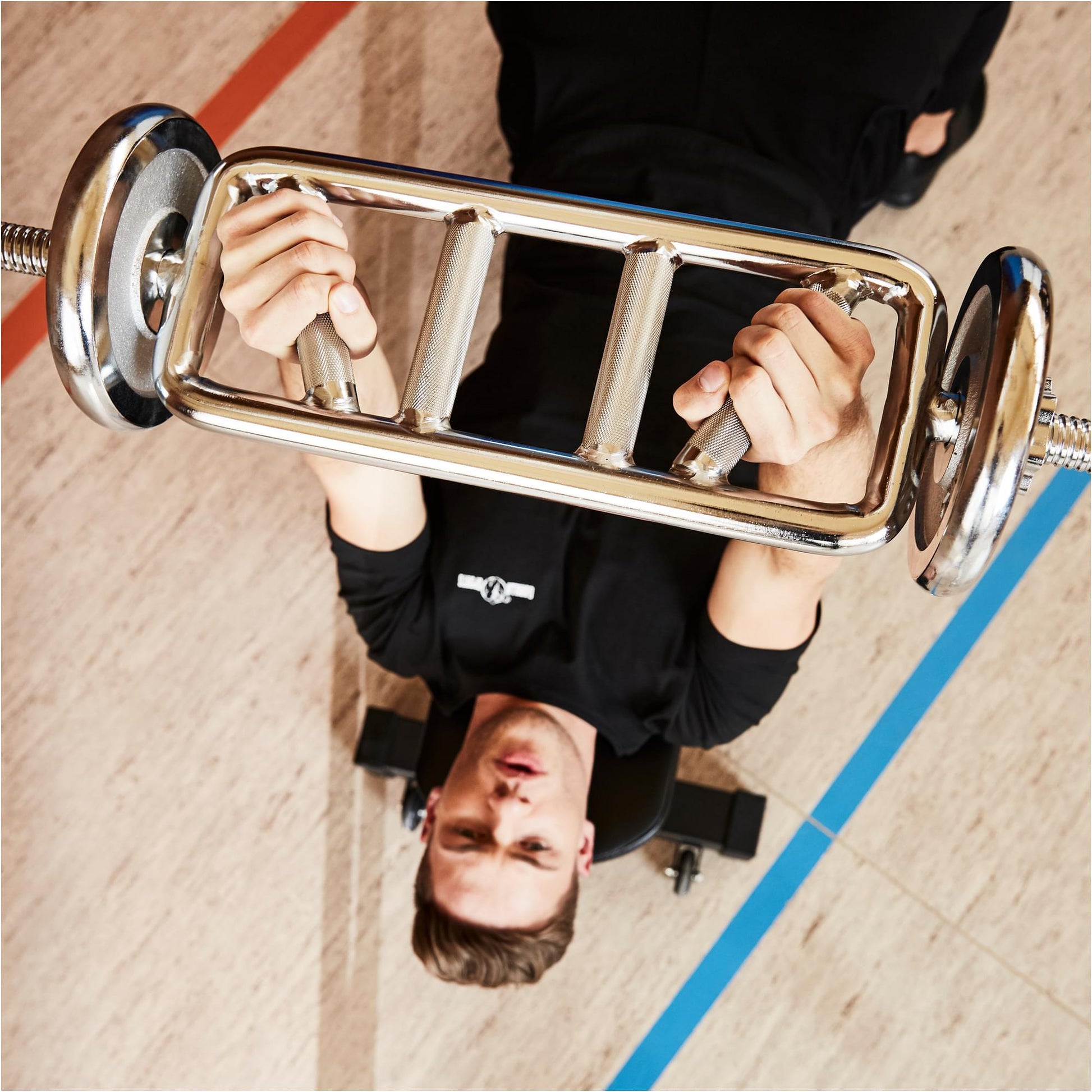 Trizepstrainer Diagonal Chrom - Gorilla Sports Schweiz