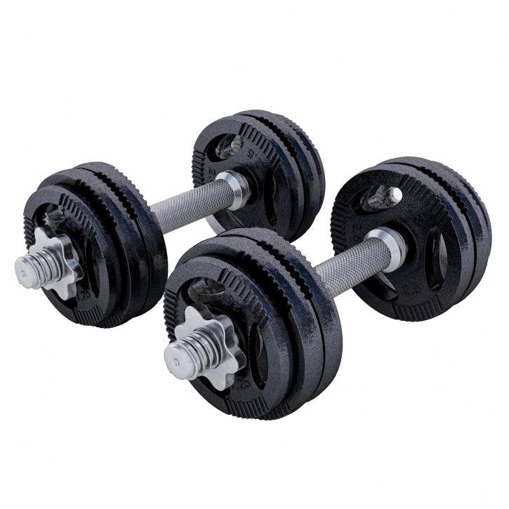 Kurzhantelset Gusseisen Gripper 30 kg Schwarz - Gorilla Sports Schweiz