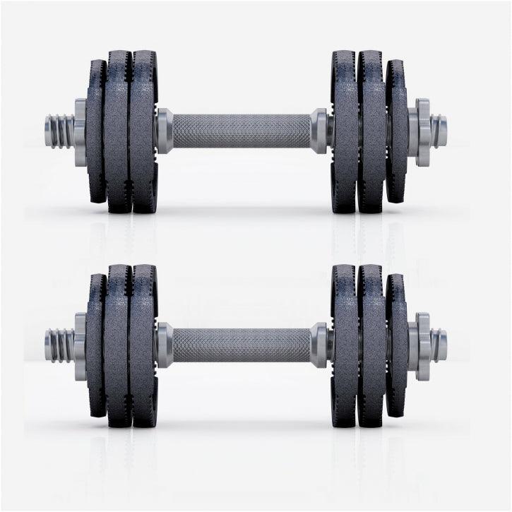 Kurzhantelset Gusseisen Gripper 30 kg Schwarz - Gorilla Sports Schweiz