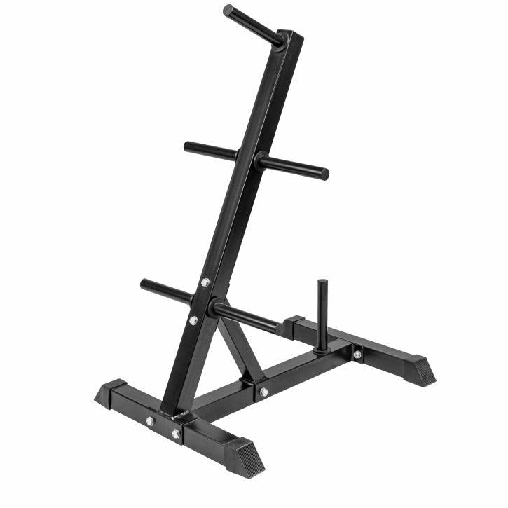 Scheibenständer Hantelbaum schwarz/weiss - Gorilla Sports Schweiz
