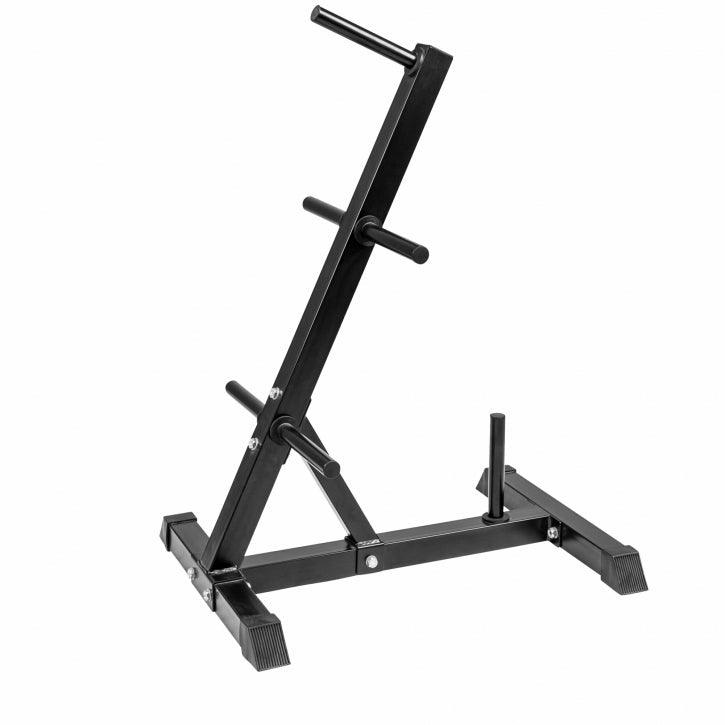 Scheibenständer Hantelbaum schwarz/weiss - Gorilla Sports Schweiz