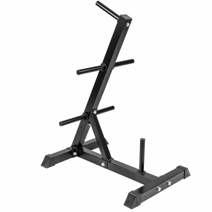 Scheibenständer Hantelbaum schwarz/weiss - Gorilla Sports Schweiz