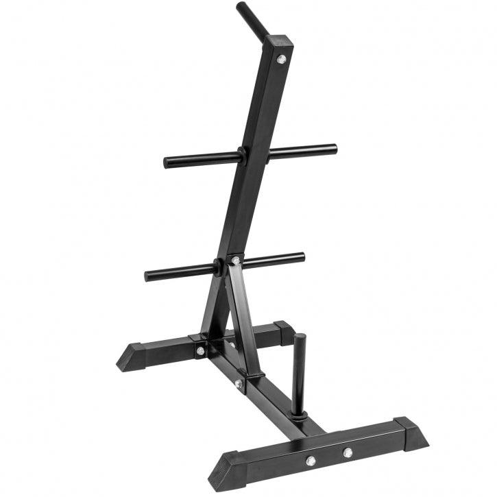 Scheibenständer Hantelbaum schwarz/weiss - Gorilla Sports Schweiz