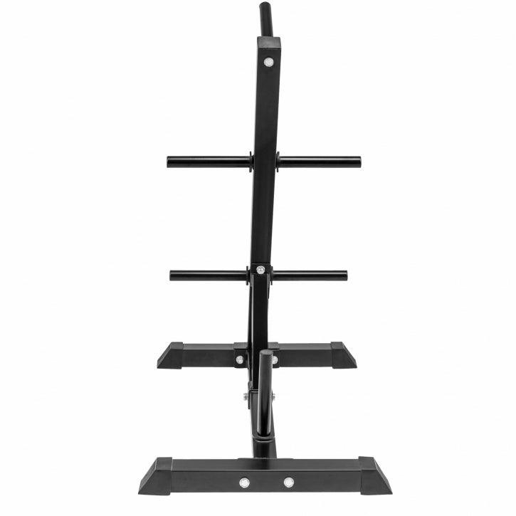 Scheibenständer Hantelbaum schwarz/weiss - Gorilla Sports Schweiz