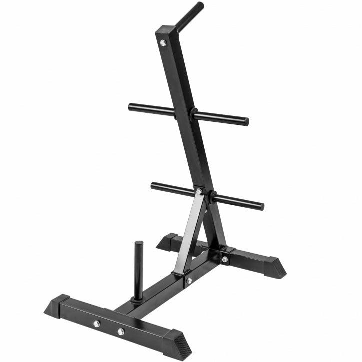 Scheibenständer Hantelbaum schwarz/weiss - Gorilla Sports Schweiz