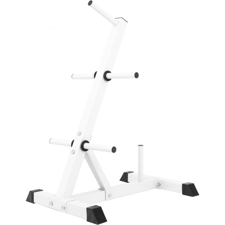 Scheibenständer Hantelbaum schwarz/weiss - Gorilla Sports Schweiz