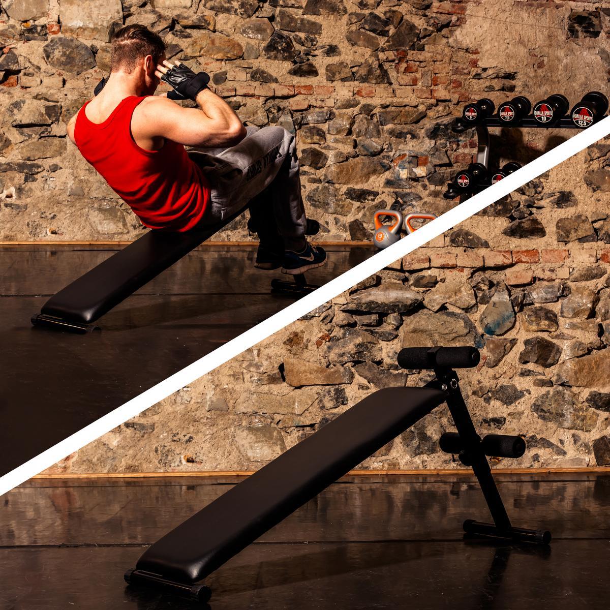 Sit Up Bank Schwarz - Gorilla Sports Schweiz