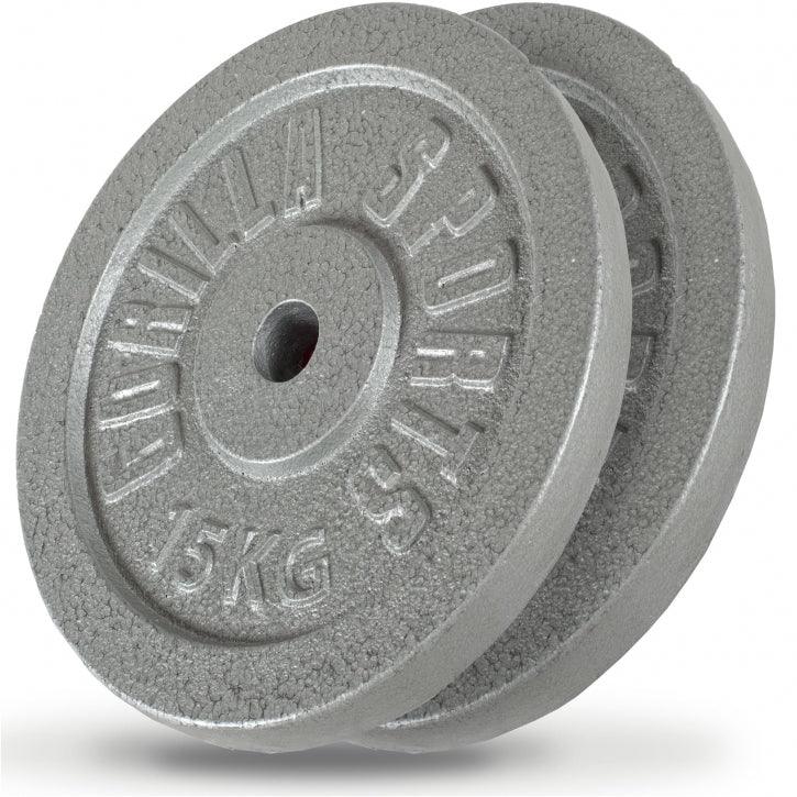 Hantelscheibe Guss Silber 0.5-30 KG - Gorilla Sports Schweiz