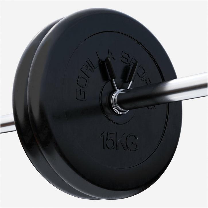 Hantelscheibenset Gummi 30 kg - 2 x 15 kg - Gorilla Sports Schweiz