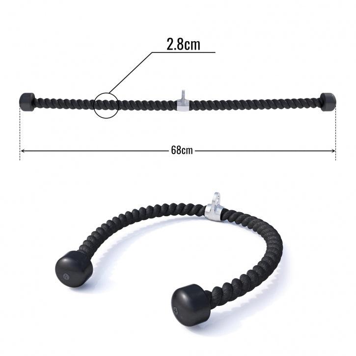 Nylon Trizep-Tau / Seil inkl. Drehgelenk - Gorilla Sports Schweiz