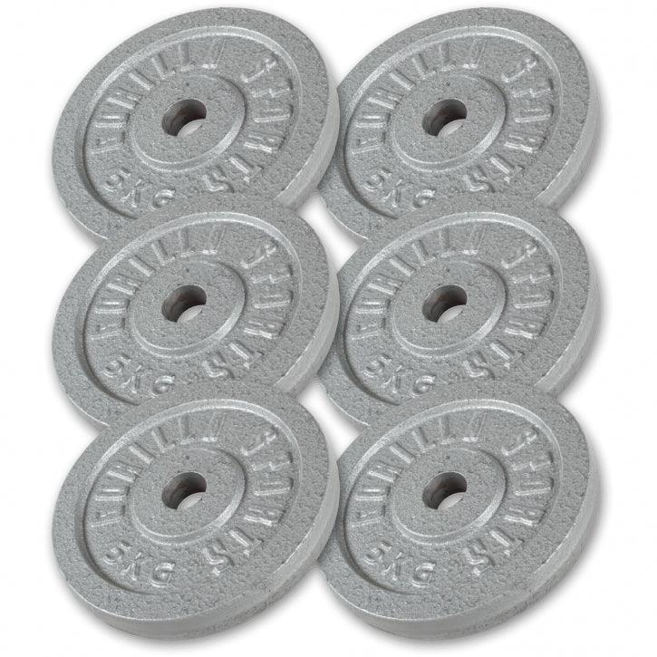 Hantelscheibe Guss Silber 0.5-30 KG - Gorilla Sports Schweiz