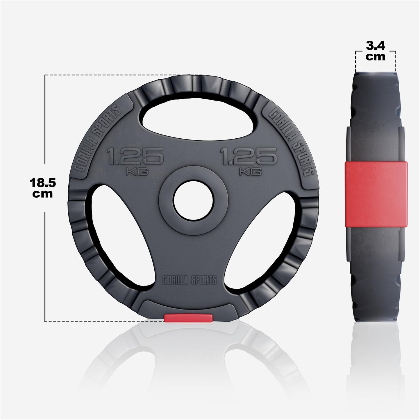Hantelset Kunststoff Gripper 100 kg - Gorilla Sports Schweiz