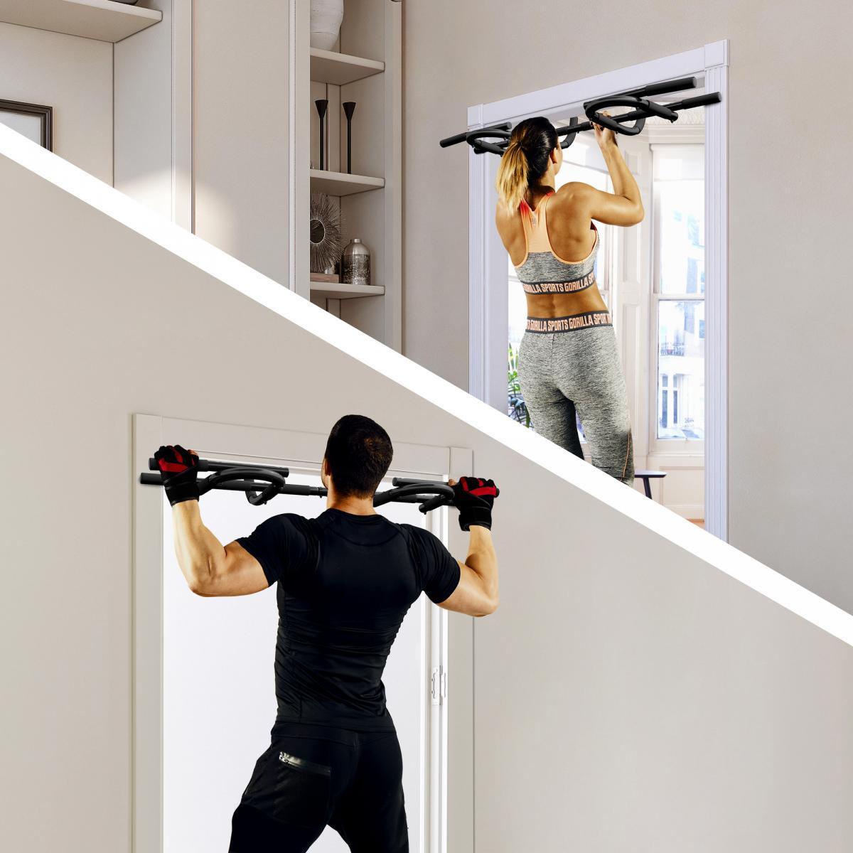 Multifunktions-Pull-up-Bar Schwarz - Gorilla Sports Schweiz