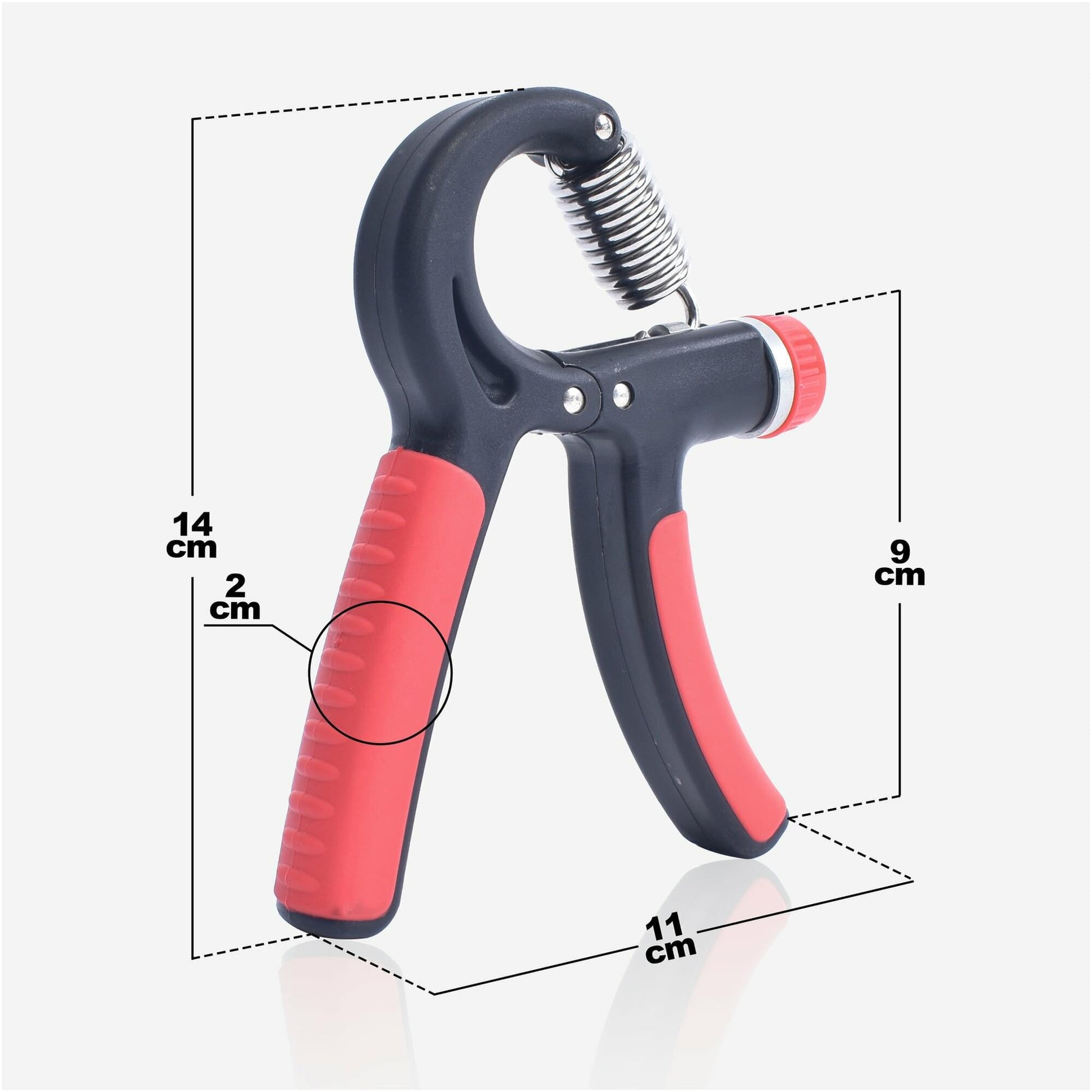 Fingerhantel verstellbar Schwarz/Rot - Gorilla Sports Schweiz