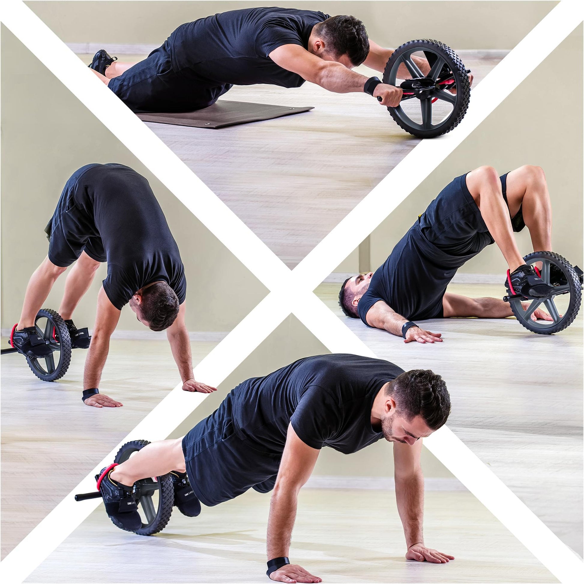 Ab Wheel Bauchtrainer - Gorilla Sports Schweiz