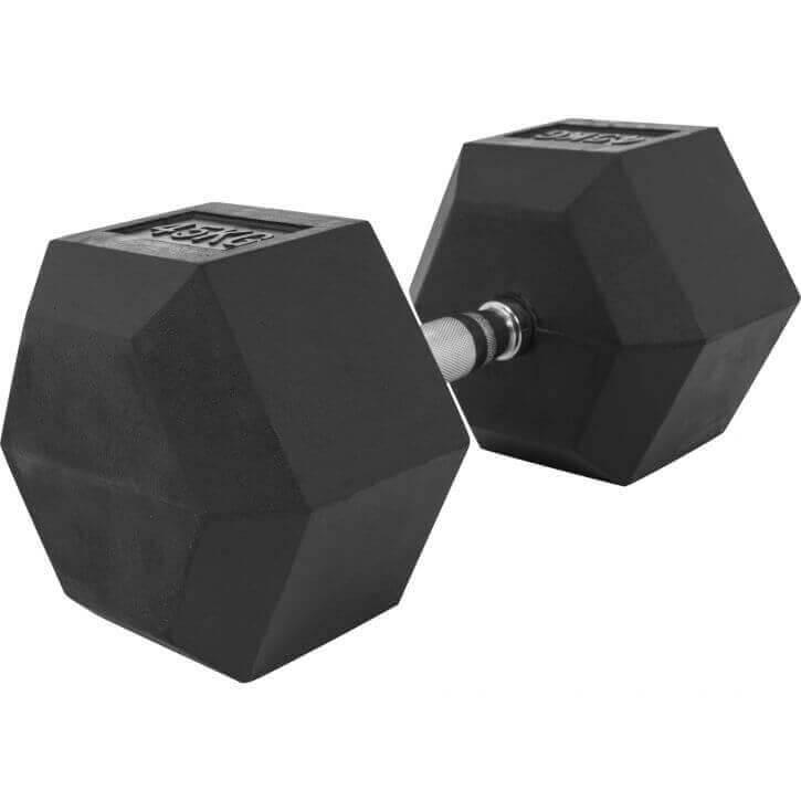 Hexagon Gummi Studio Hantel 2-50 KG - Gorilla Sports Schweiz