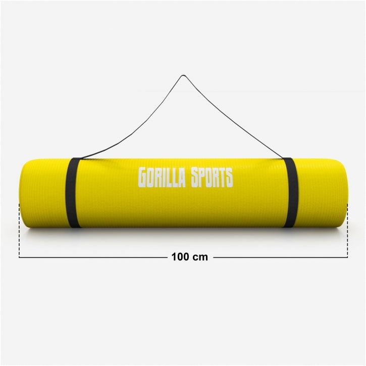 Yogamatte in verschiedenen Farben 190x100x1.5 cm - Gorilla Sports Schweiz