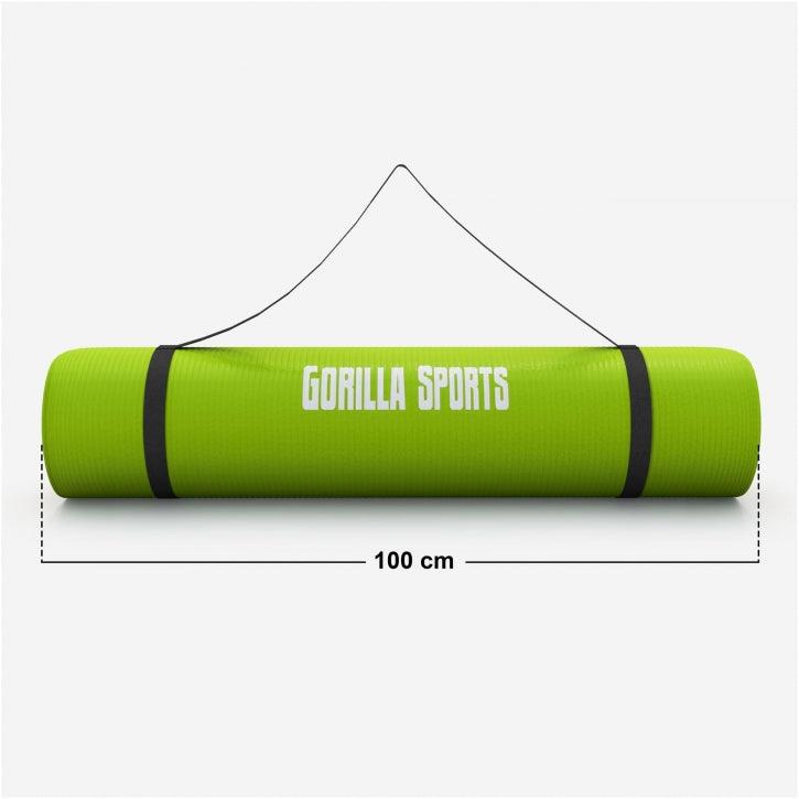 Yogamatte in verschiedenen Farben 190x100x1.5 cm - Gorilla Sports Schweiz