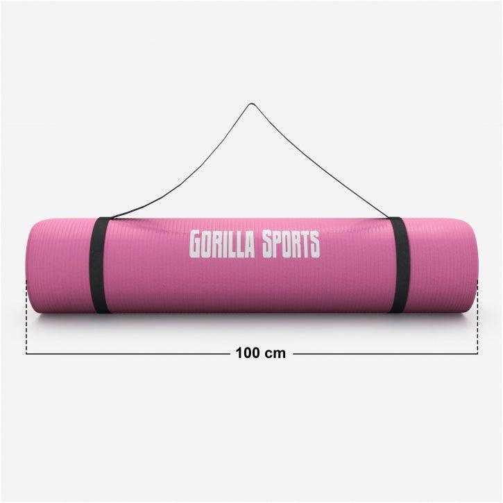 Yogamatte in verschiedenen Farben 190x100x1.5 cm - Gorilla Sports Schweiz