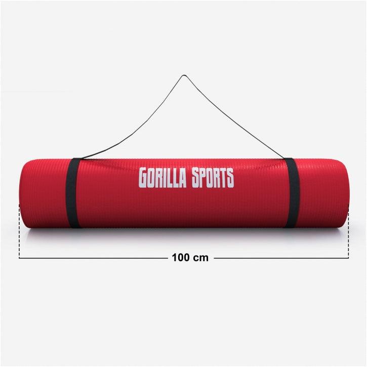 Yogamatte in verschiedenen Farben 190x100x1.5 cm - Gorilla Sports Schweiz