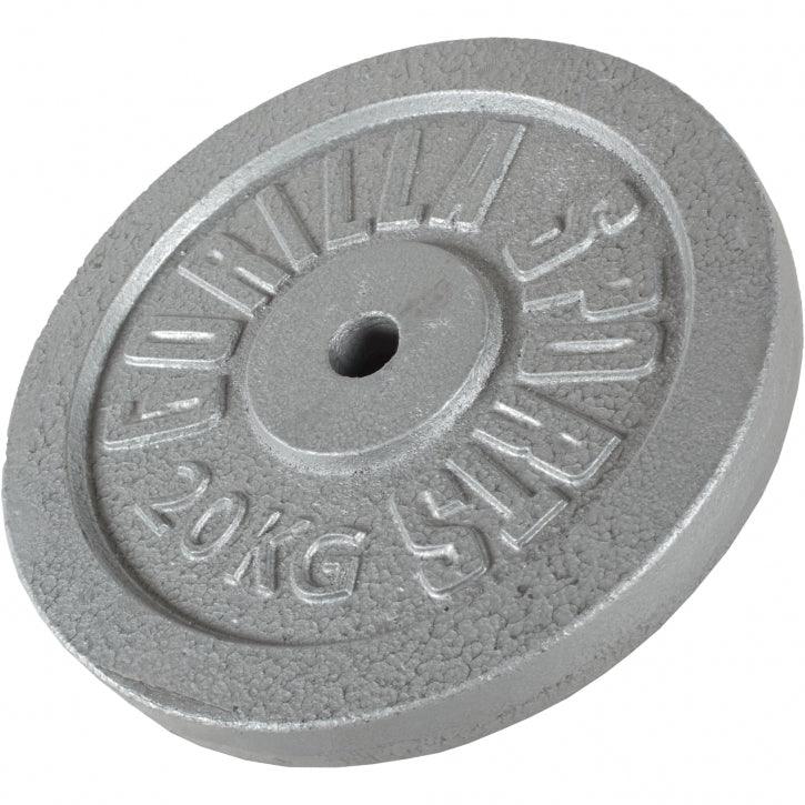 Hantelscheibe Guss Silber 0.5-30 KG - Gorilla Sports Schweiz