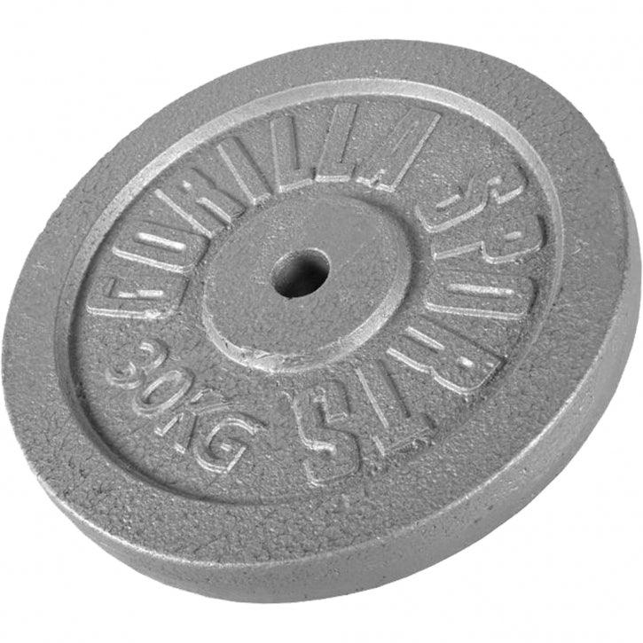 Hantelscheibe Guss Silber 0.5-30 KG - Gorilla Sports Schweiz