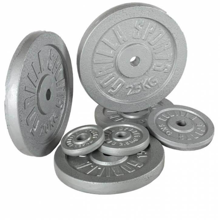 Hantelscheibe Guss Silber 0.5-30 KG - Gorilla Sports Schweiz