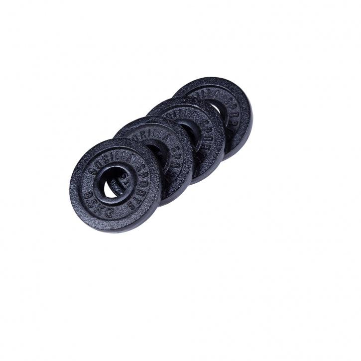 Hantelscheibe Guss Schwarz 0.5-30 KG - Gorilla Sports Schweiz