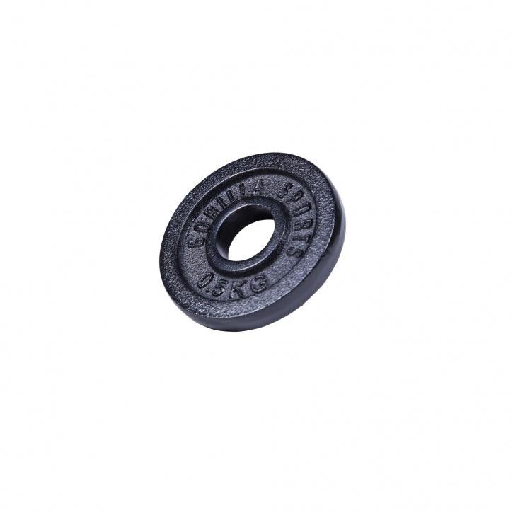 Hantelscheibe Guss Schwarz 0.5-30 KG - Gorilla Sports Schweiz