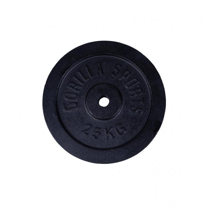 Hantelscheibe Guss Schwarz 0.5-30 KG - Gorilla Sports Schweiz