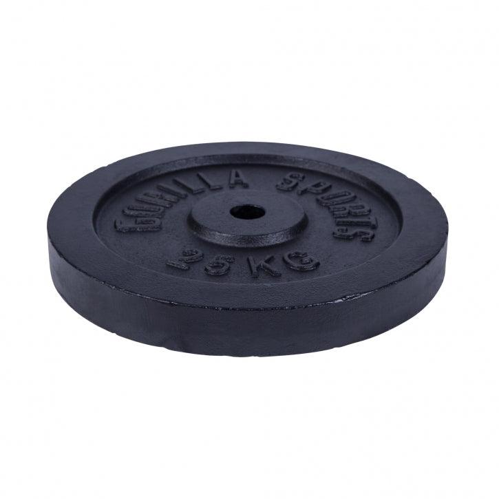 Hantelscheibe Guss Schwarz 0.5-30 KG - Gorilla Sports Schweiz