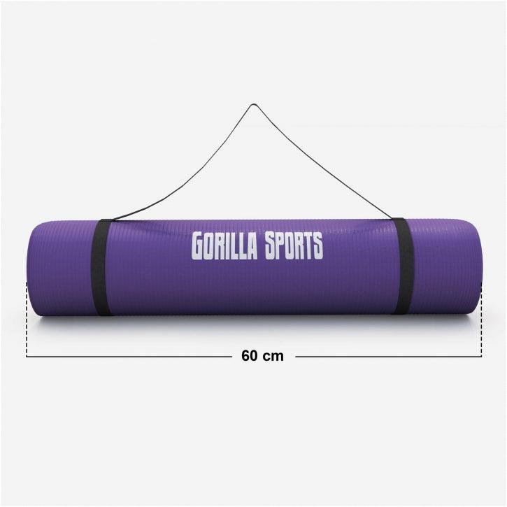 Yogamatte in verschiedenen Farben 190x60x1.5 cm - Gorilla Sports Schweiz