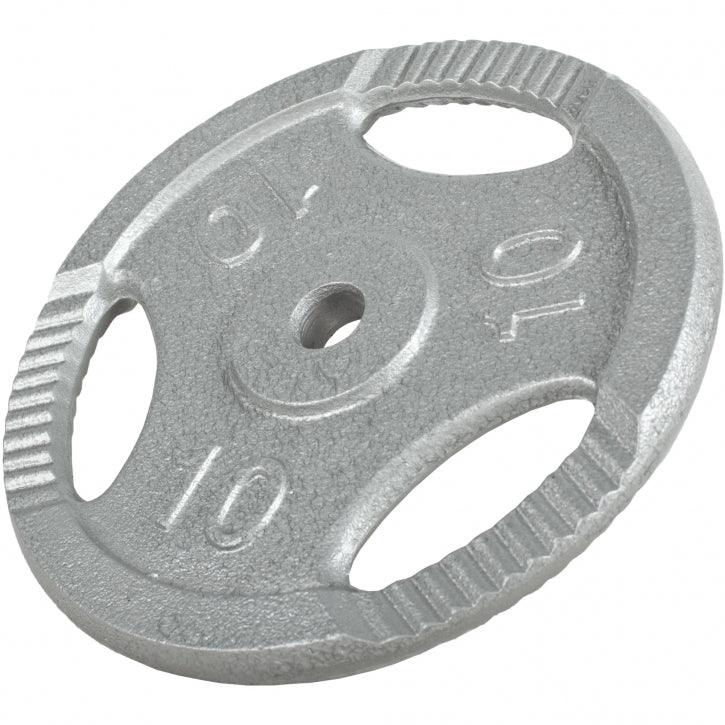 Hantelscheibe Guss Gripper 0.5-20 KG Silber - Gorilla Sports Schweiz