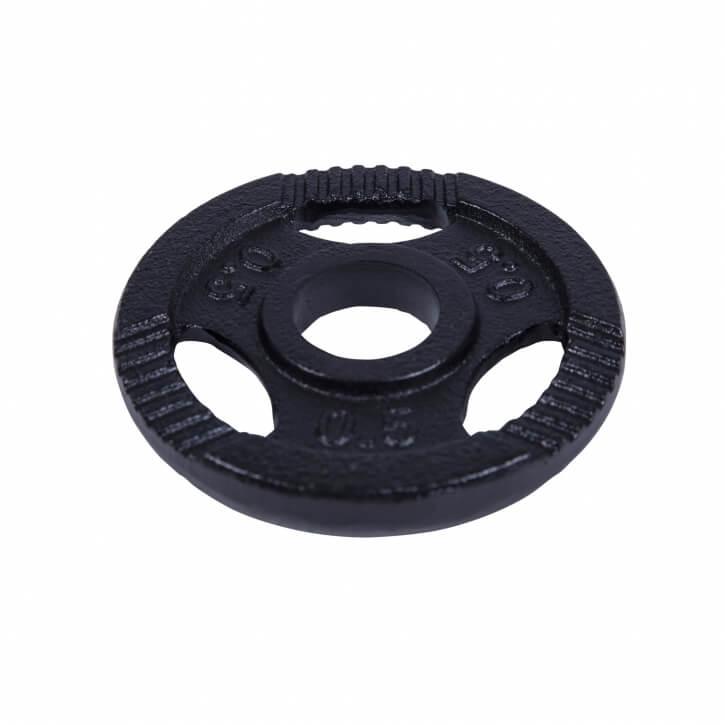 Hantelscheibe Guss Gripper Schwarz 0.5-20 KG - Gorilla Sports Schweiz