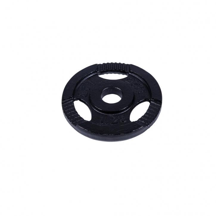 Hantelscheibe Guss Gripper Schwarz 0.5-20 KG - Gorilla Sports Schweiz