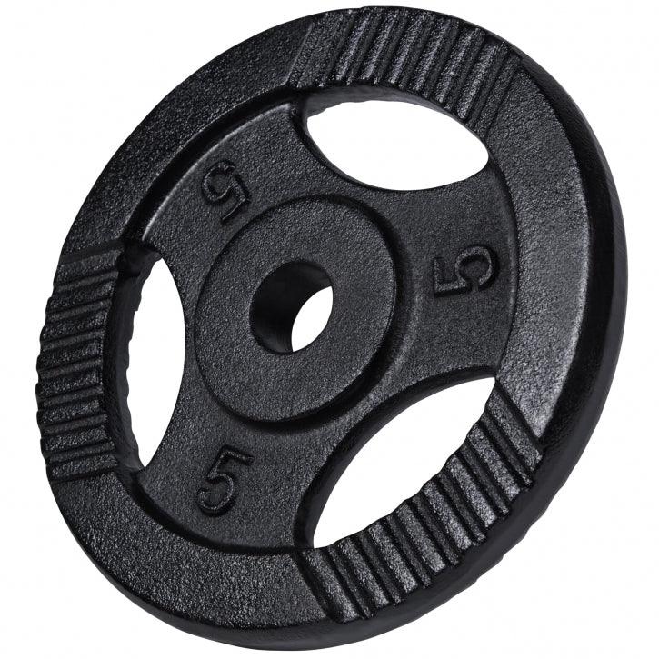 Hantelscheibe Guss Gripper Schwarz 0.5-20 KG - Gorilla Sports Schweiz