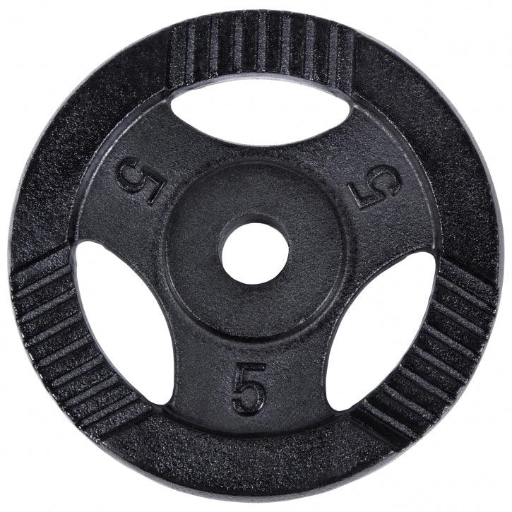 Hantelscheibe Guss Gripper Schwarz 0.5-20 KG - Gorilla Sports Schweiz