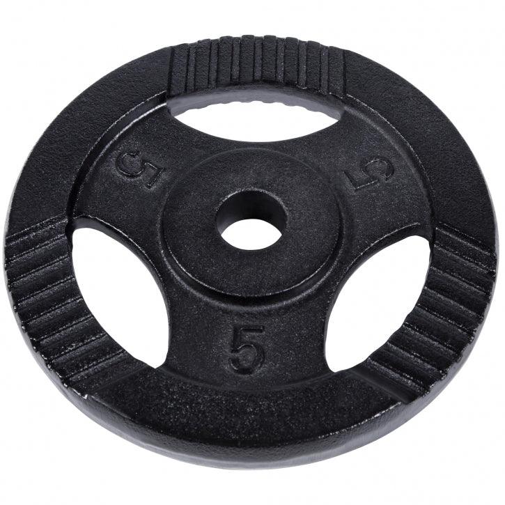 Hantelscheibe Guss Gripper Schwarz 0.5-20 KG - Gorilla Sports Schweiz