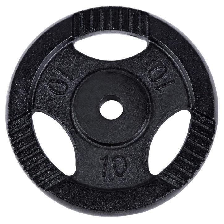 Hantelscheibe Guss Gripper Schwarz 0.5-20 KG - Gorilla Sports Schweiz