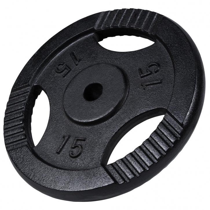Hantelscheibe Guss Gripper Schwarz 0.5-20 KG - Gorilla Sports Schweiz