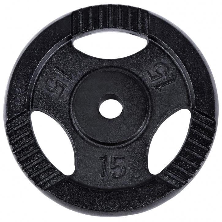 Hantelscheibe Guss Gripper Schwarz 0.5-20 KG - Gorilla Sports Schweiz