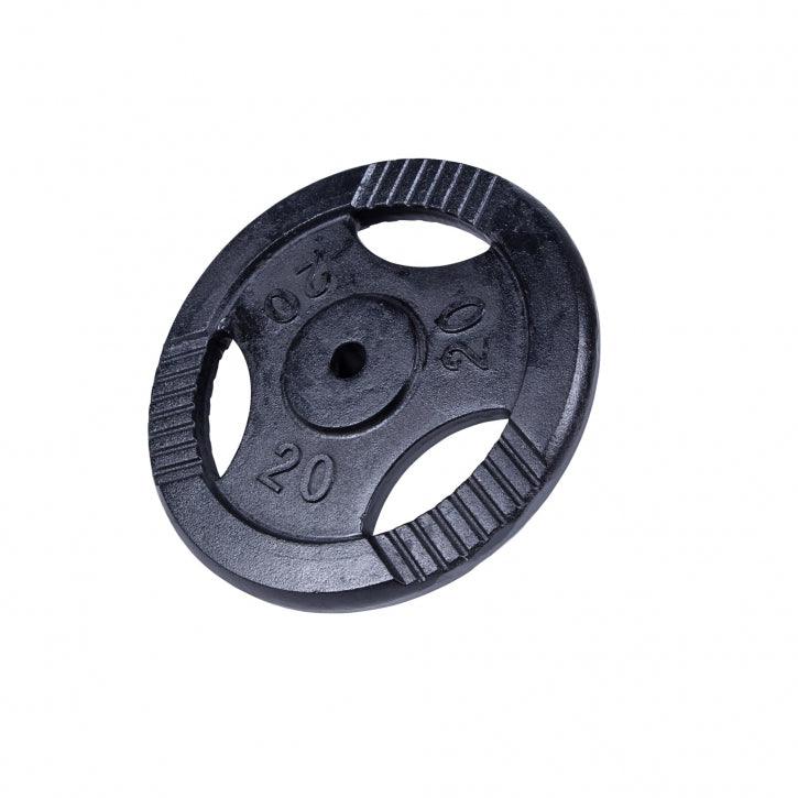 Hantelscheibe Guss Gripper Schwarz 0.5-20 KG - Gorilla Sports Schweiz