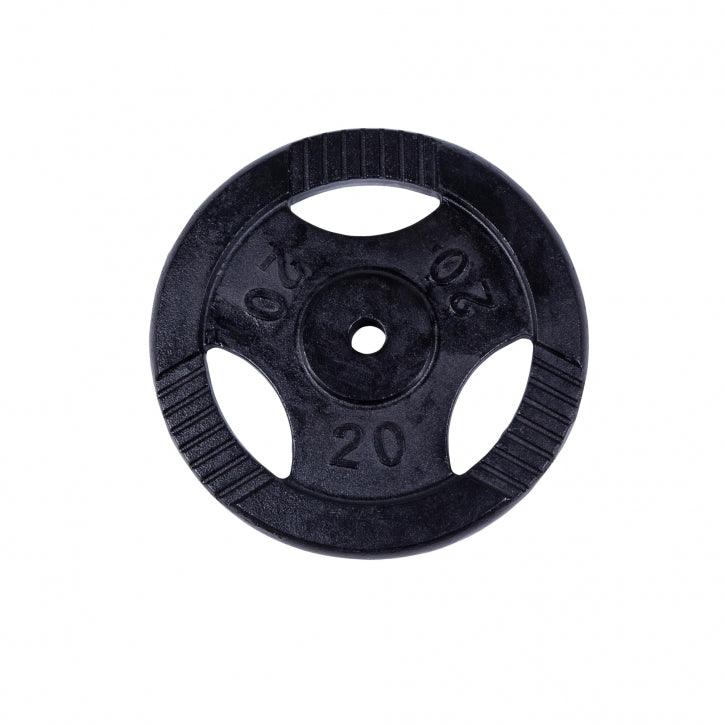 Hantelscheibe Guss Gripper Schwarz 0.5-20 KG - Gorilla Sports Schweiz