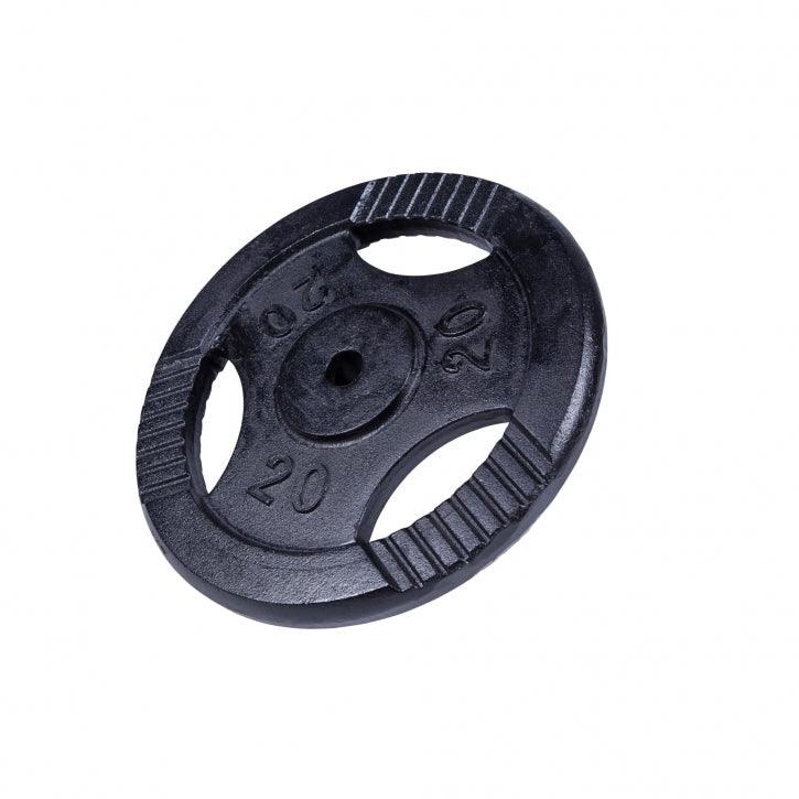 Hantelscheibe Guss Gripper Schwarz 0.5-20 KG - Gorilla Sports Schweiz